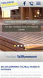 Mobile Screenshot of holzbaukaiser.de