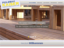 Tablet Screenshot of holzbaukaiser.de
